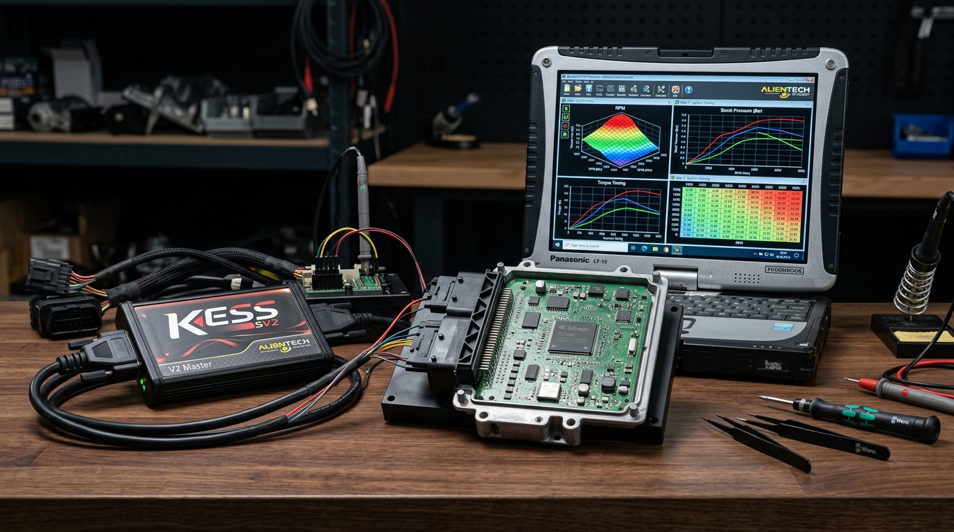 ECU chip tuning equipment workshop