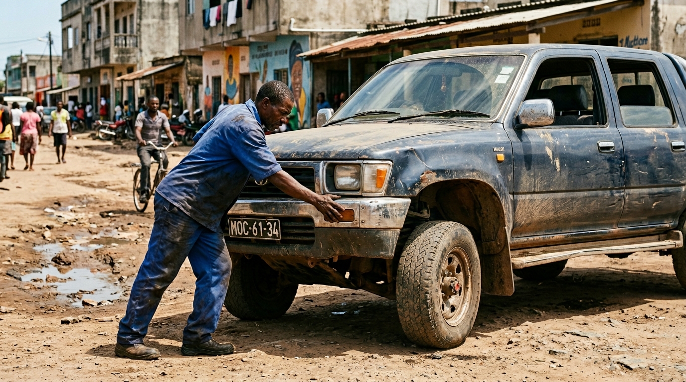 Mechanic testing shock absorber …