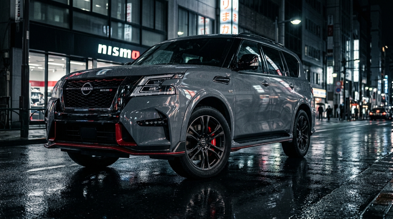Nissan Armada NISMO parked road