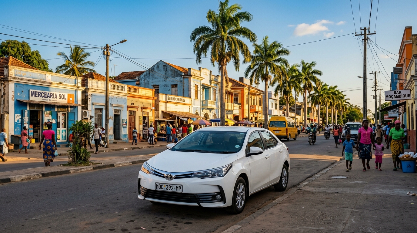 Toyota Corolla parked on street