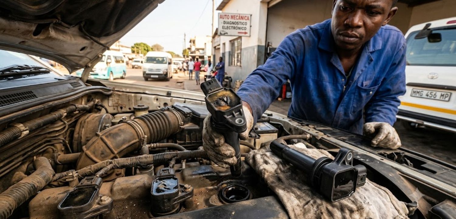 O Carro Falha ao Acelerar Como a Bobina de Ignição Queimada Afeta os Motores em Moçambique