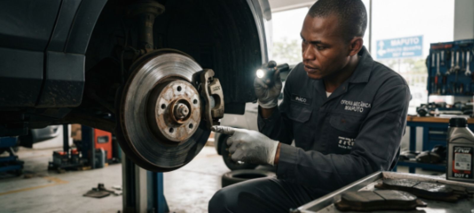 Carro a Travar Mal em Moçambique Os Sinais de Alerta no Sistema de Travagem