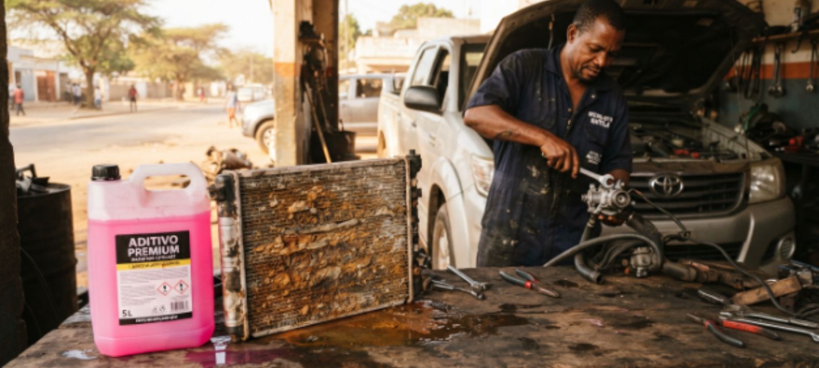 Sistema de Arrefecimento Automóvel em Moçambique Como Evitar que o teu Motor Ferva no Calor Extremo