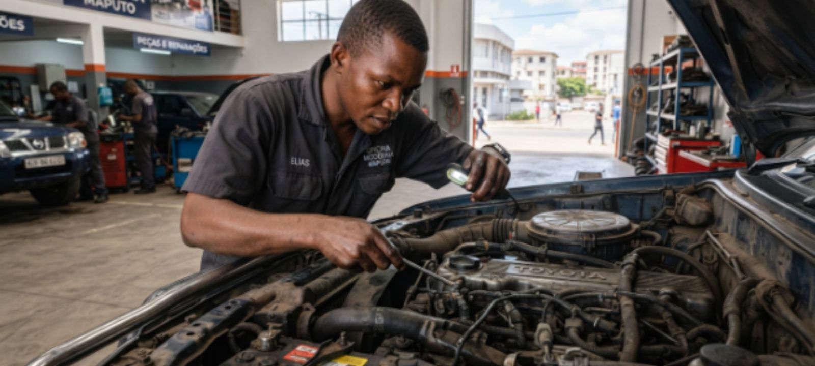 Aprenda a cuidar da mecânica de carros usados em Moçambique dicas sobre arrefecimento, óleo, suspensão, caixa CVT e inspeção do INATRO para evitar avarias2
