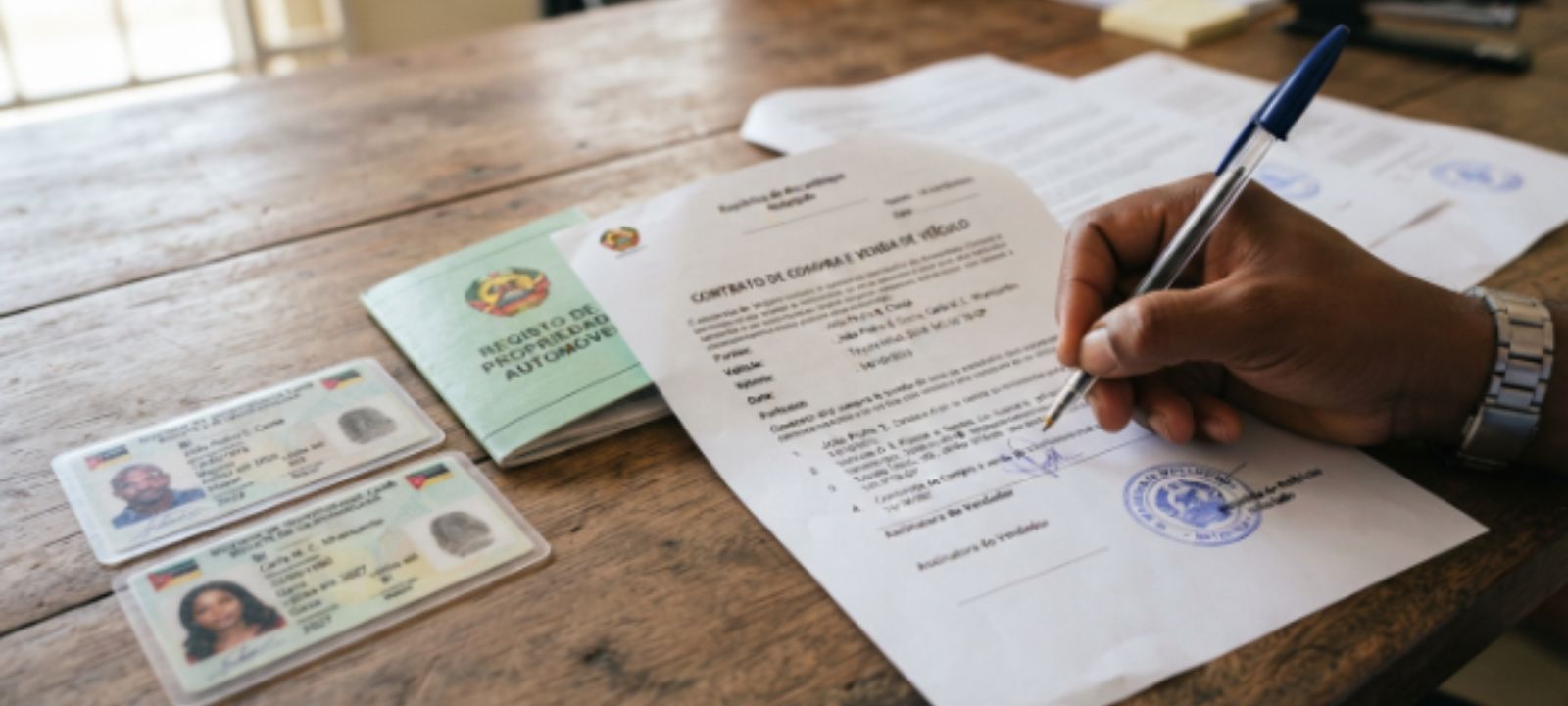 Saiba como fazer a transferência de propriedade de viaturas em Moçambique contrato notarial, verificação no INATRO, documentos necessários e prazos legais