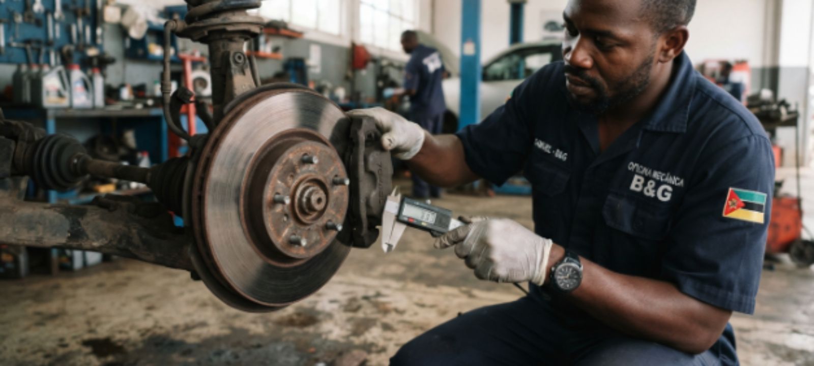 Carro trava mal em Moçambique Descubra por que o veículo demora a parar, puxa para o lado ou treme ao travar, e saiba como resolver e prevenir falhas nos travões
